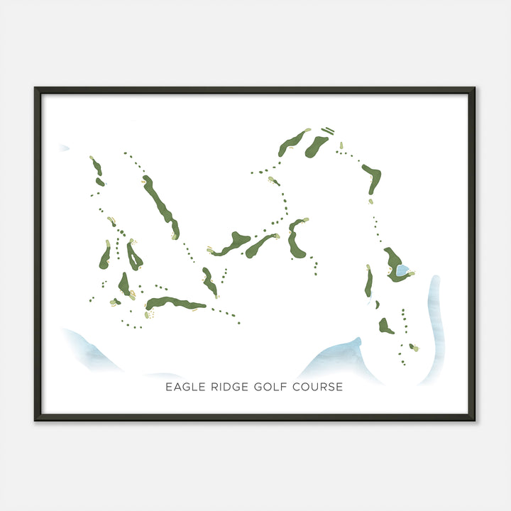 Print of Eagle Ridge Golf Course Modern Map