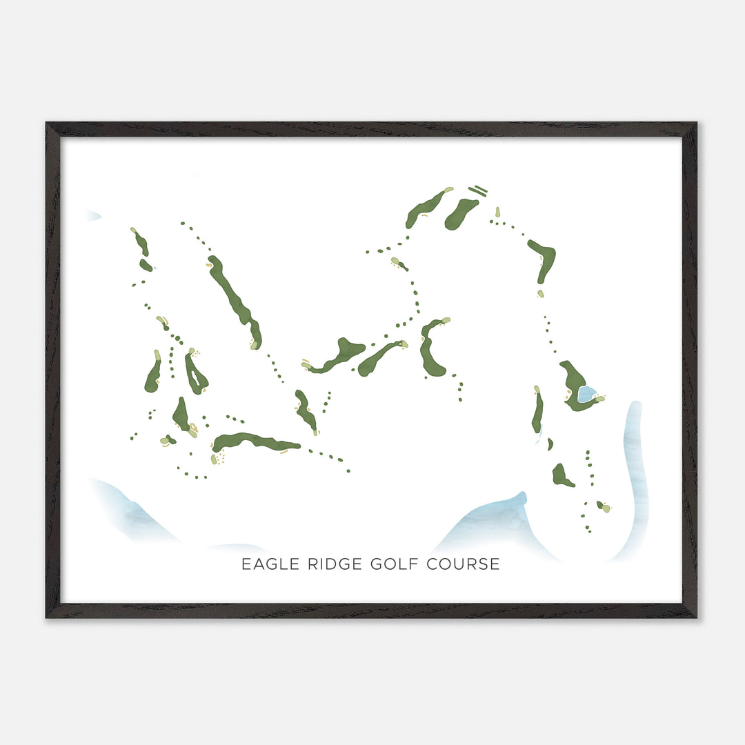 Print of Eagle Ridge Golf Course Modern Map