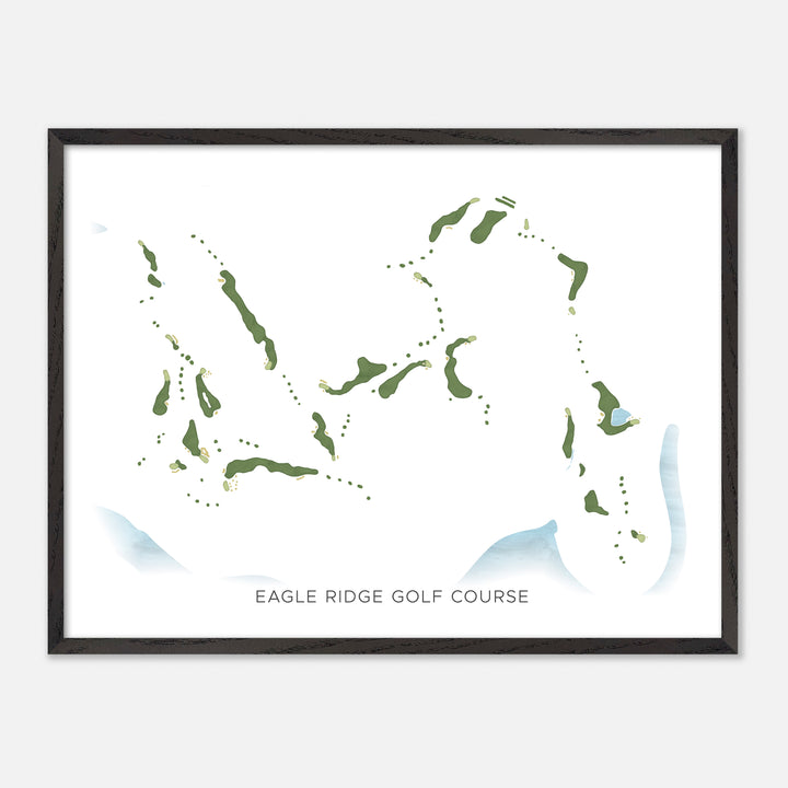 Print of Eagle Ridge Golf Course Modern Map