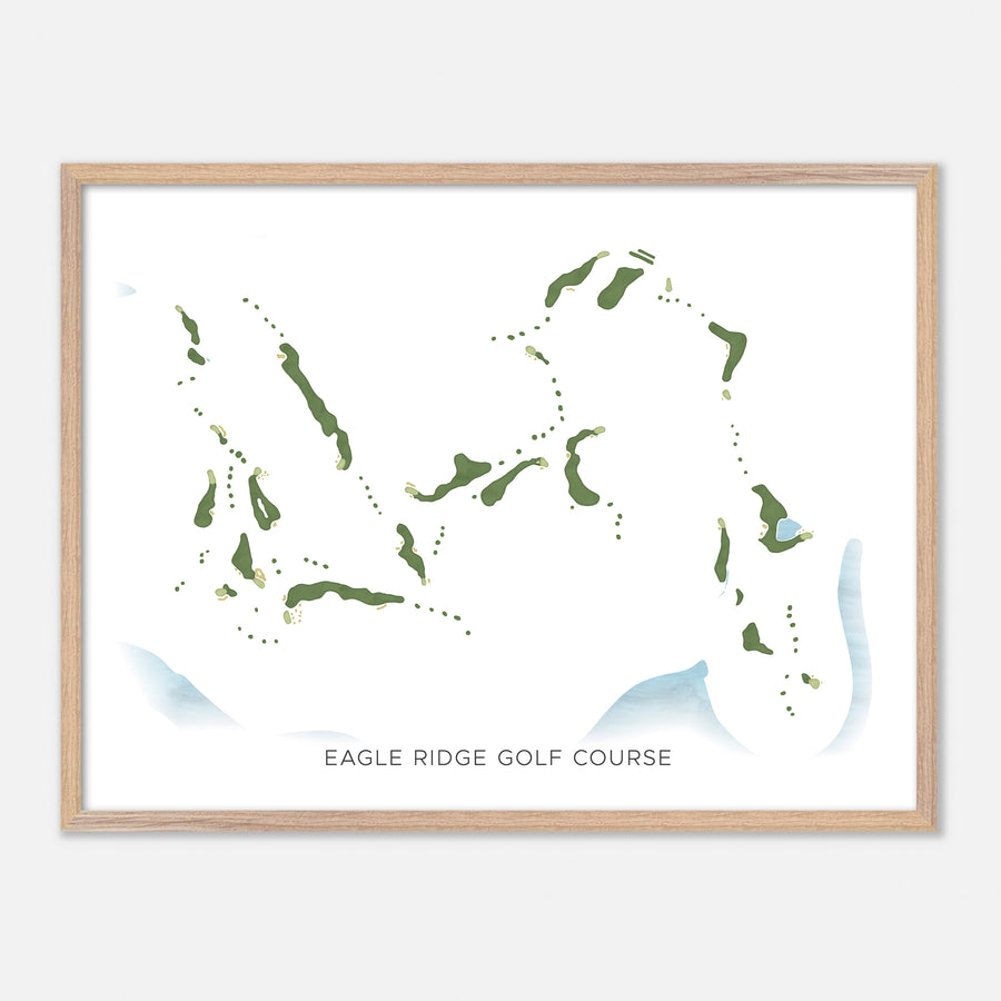 Print of Eagle Ridge Golf Course Modern Map