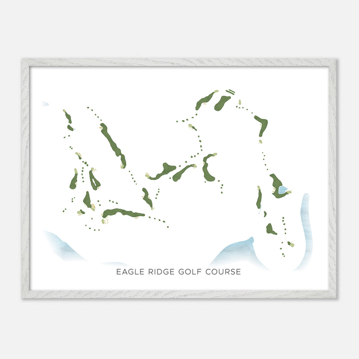 Print of Eagle Ridge Golf Course Modern Map