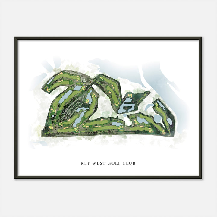 Print of Key West Golf Club Classic Map