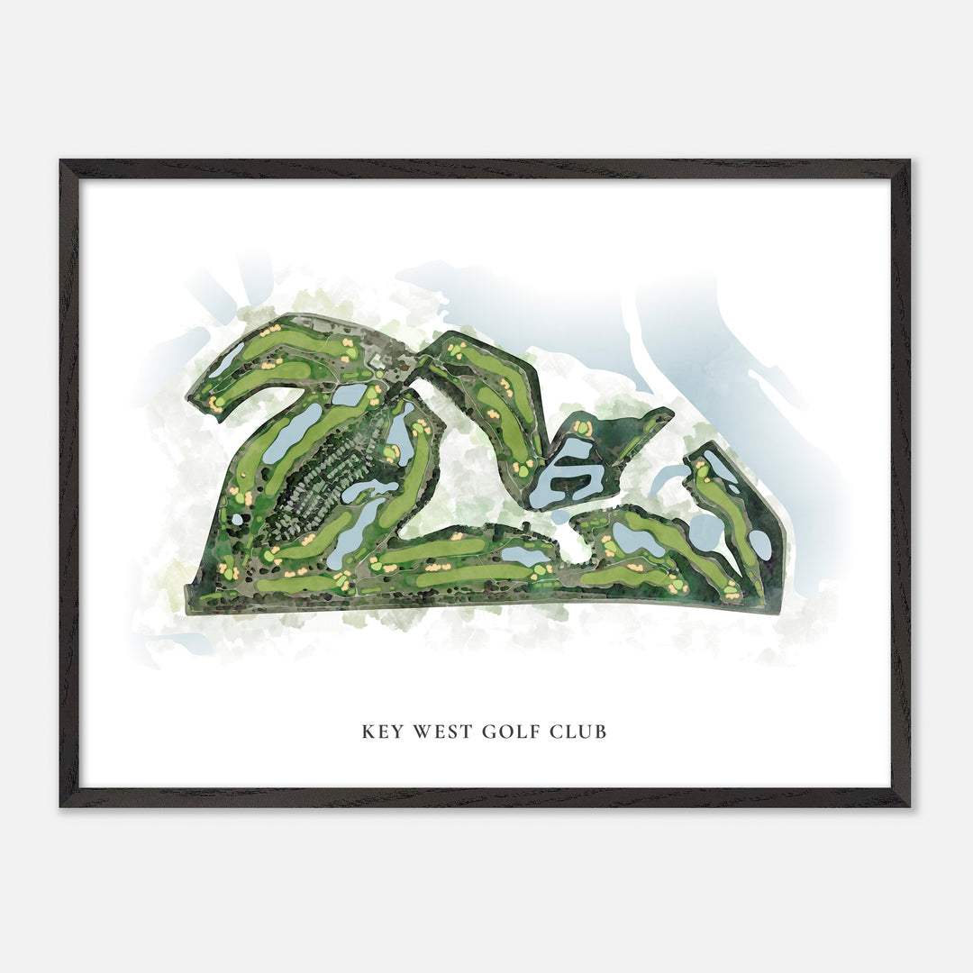 Print of Key West Golf Club Classic Map