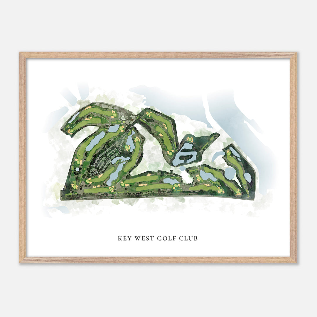 Print of Key West Golf Club Classic Map
