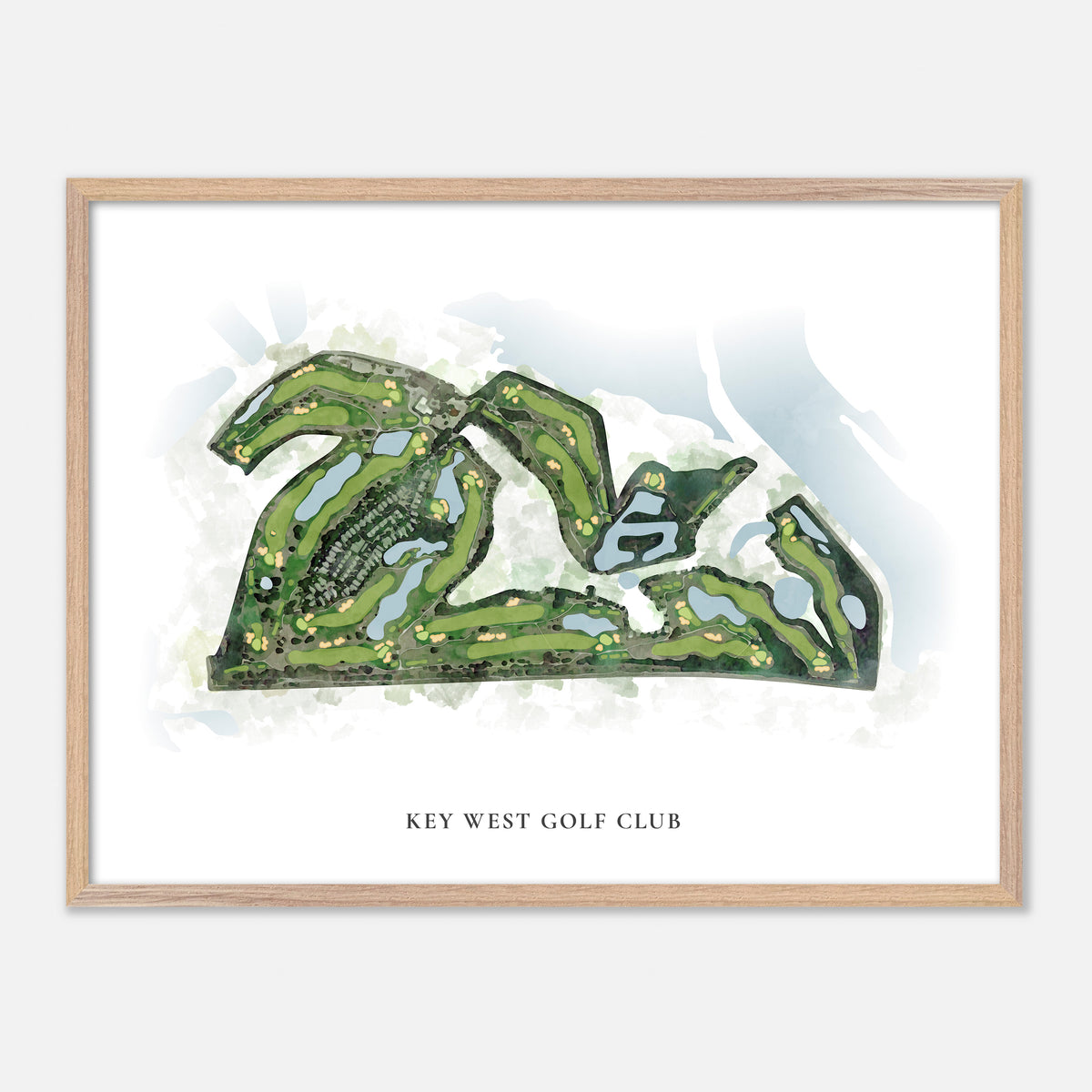 Print of Key West Golf Club Classic Map