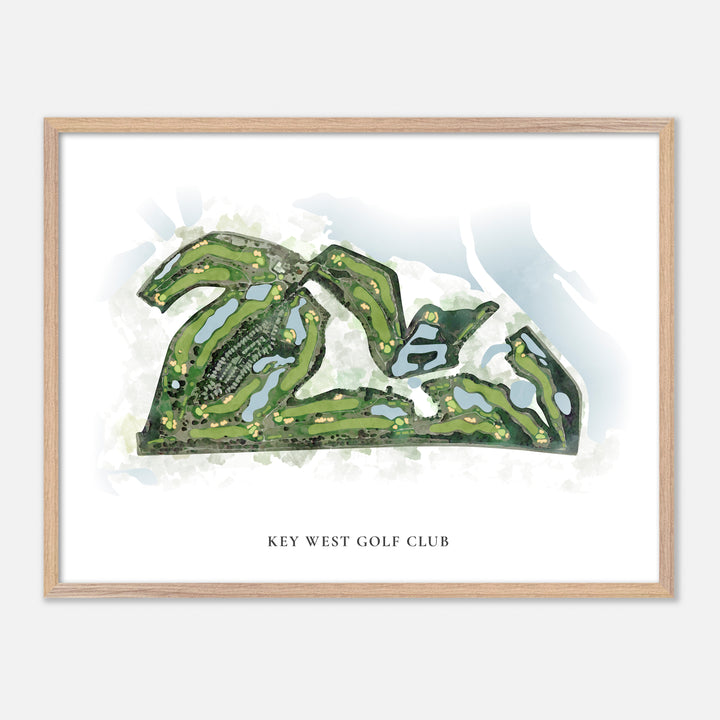 Print of Key West Golf Club Classic Map
