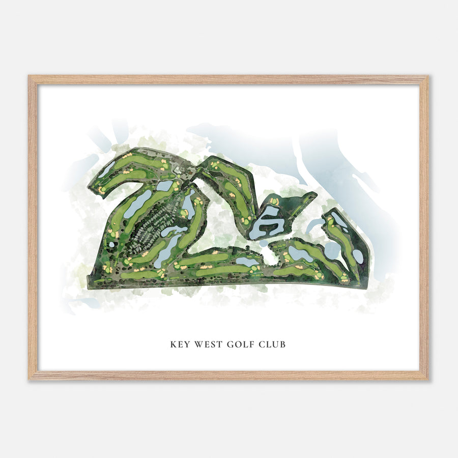 Print of Key West Golf Club Classic Map