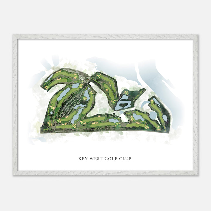 Print of Key West Golf Club Classic Map