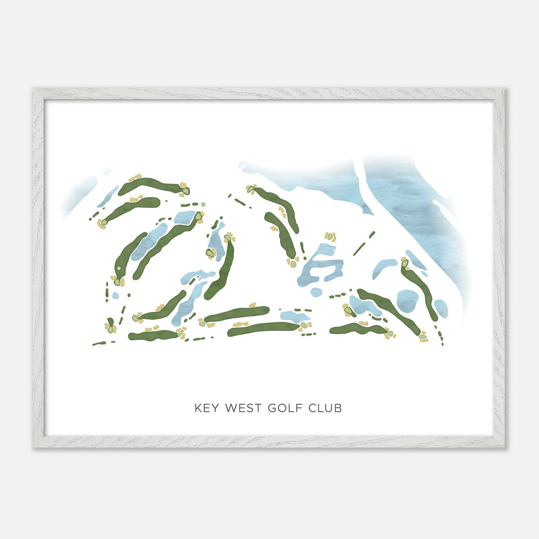 Print of Key West Golf Club Modern Map