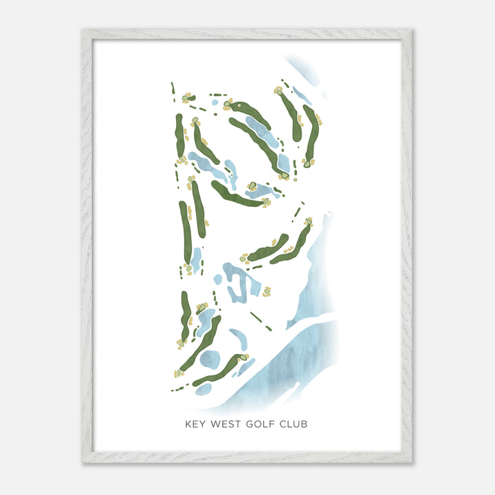 Print of Key West Golf Club Modern Map