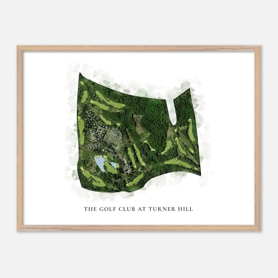 Print of The Golf Club At Turner Hill Classic Map