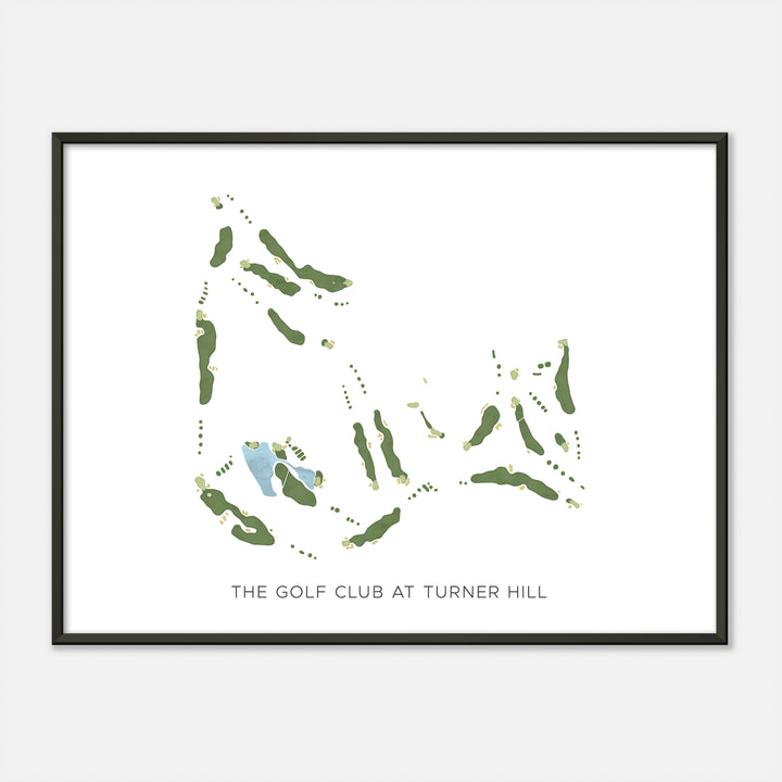 Print of The Golf Club At Turner Hill Modern Map