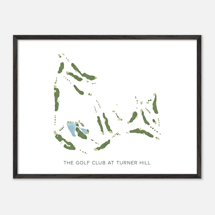 Print of The Golf Club At Turner Hill Modern Map