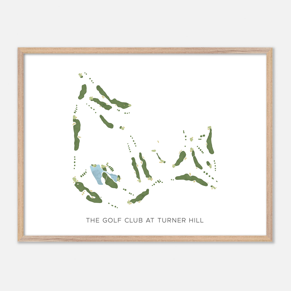 Print of The Golf Club At Turner Hill Modern Map