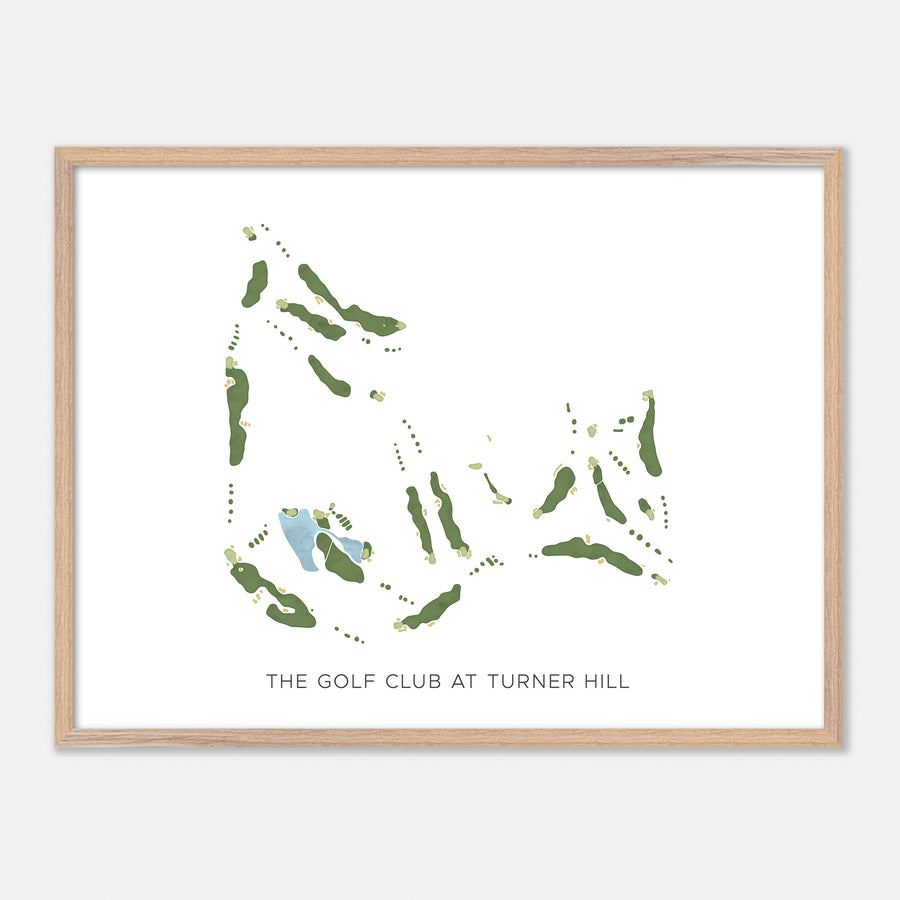 Print of The Golf Club At Turner Hill Modern Map