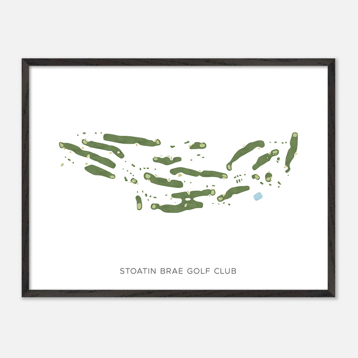 Print of Stoatin Brae Golf Club Modern Map