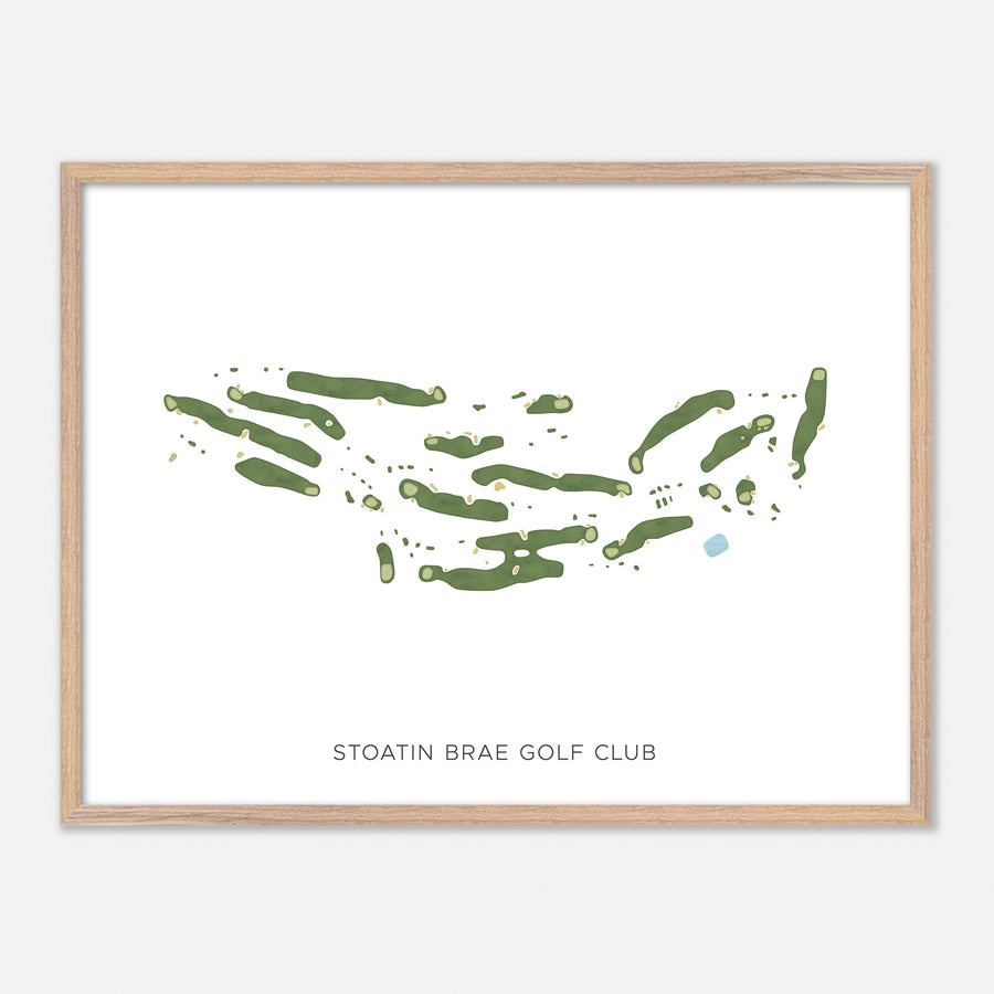Print of Stoatin Brae Golf Club Modern Map