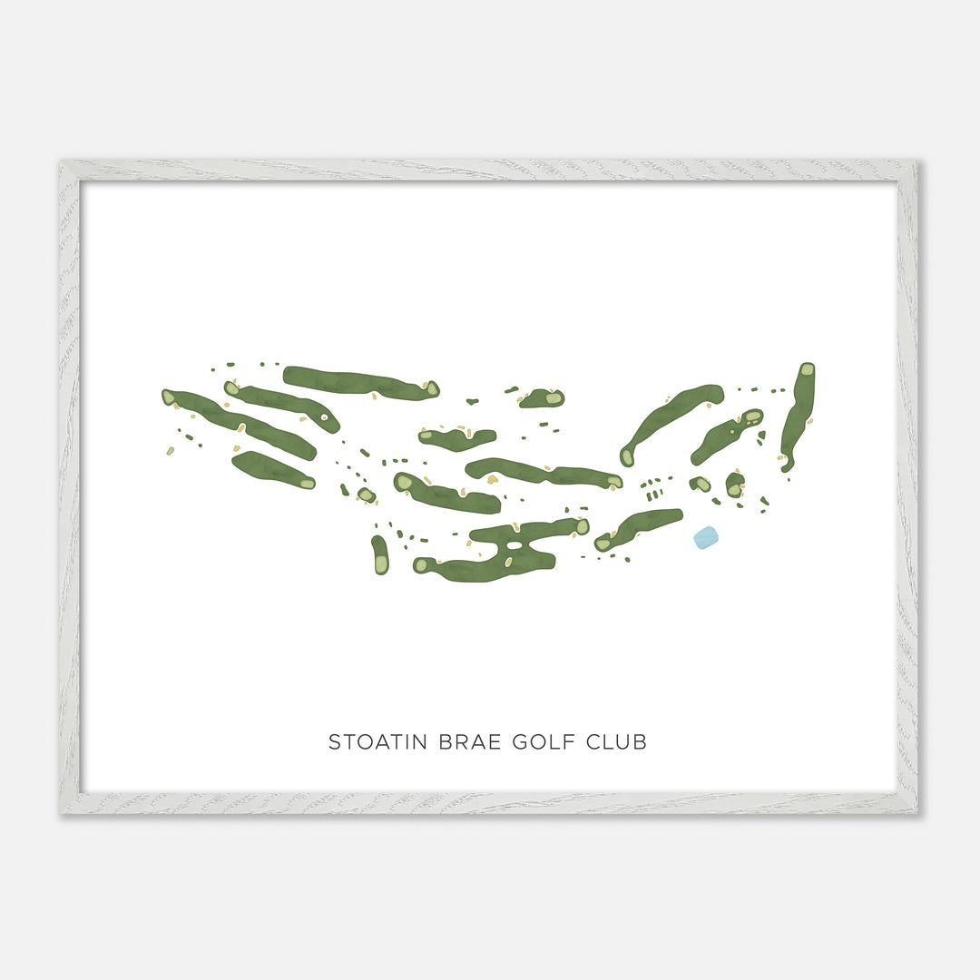 Print of Stoatin Brae Golf Club Modern Map