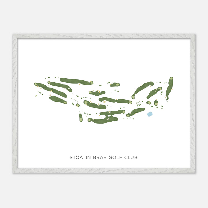 Print of Stoatin Brae Golf Club Modern Map