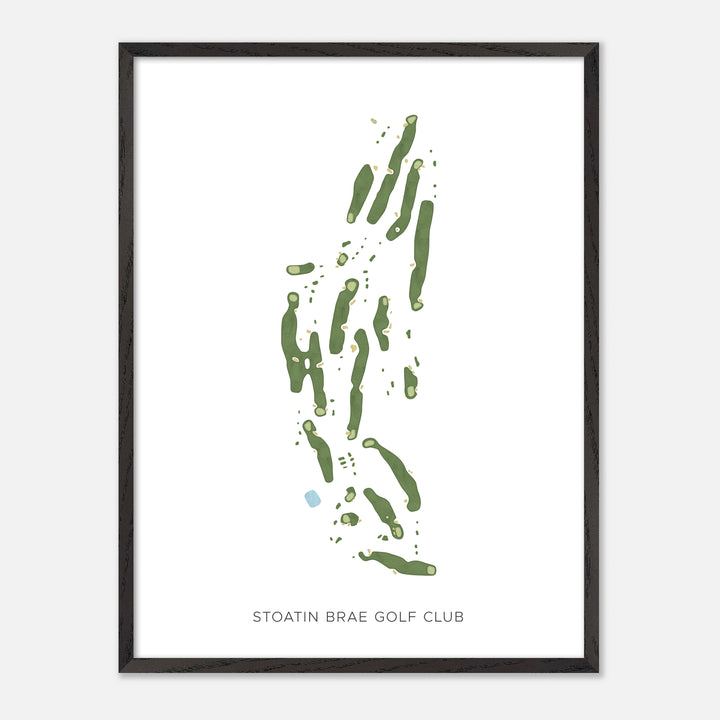 Print of Stoatin Brae Golf Club Modern Map