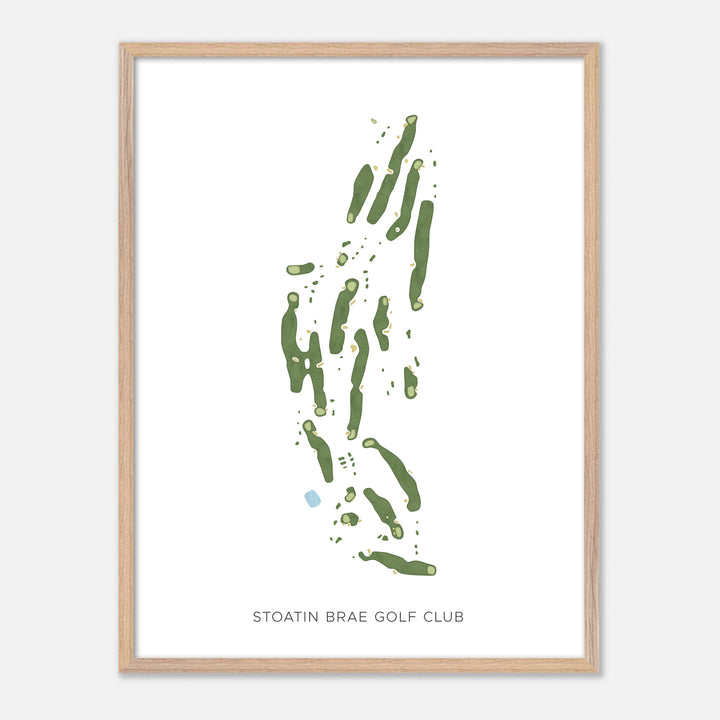 Print of Stoatin Brae Golf Club Modern Map