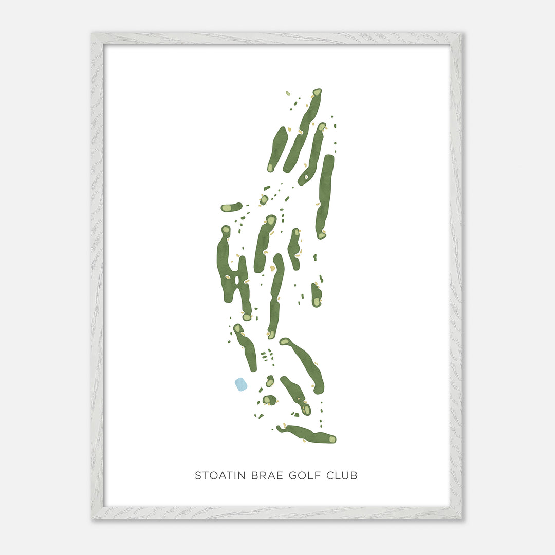 Print of Stoatin Brae Golf Club Modern Map