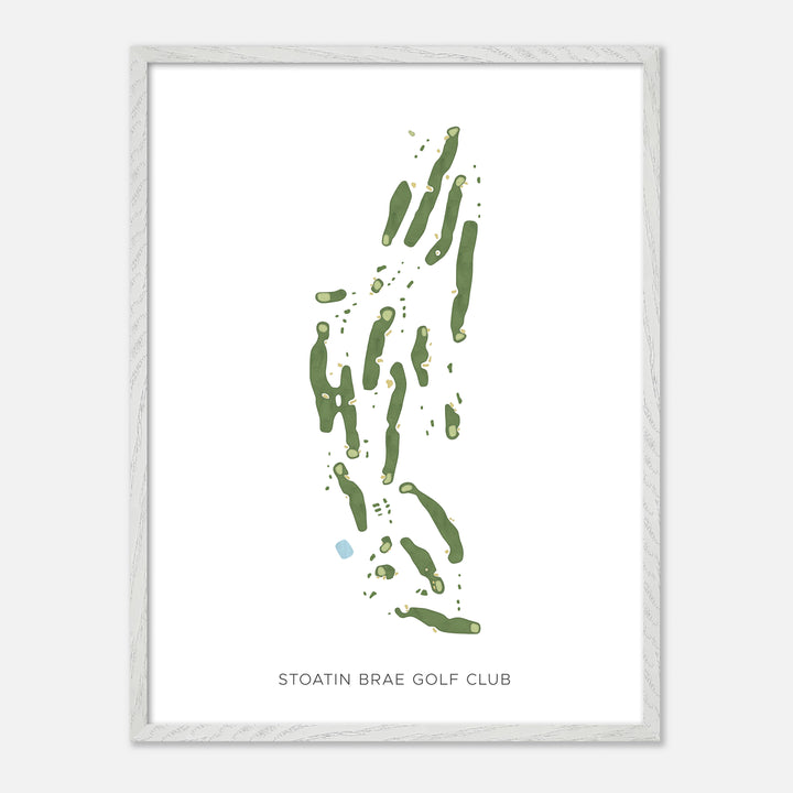 Print of Stoatin Brae Golf Club Modern Map