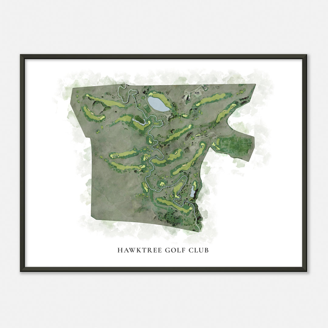 Print of Hawktree Golf Club Classic Map