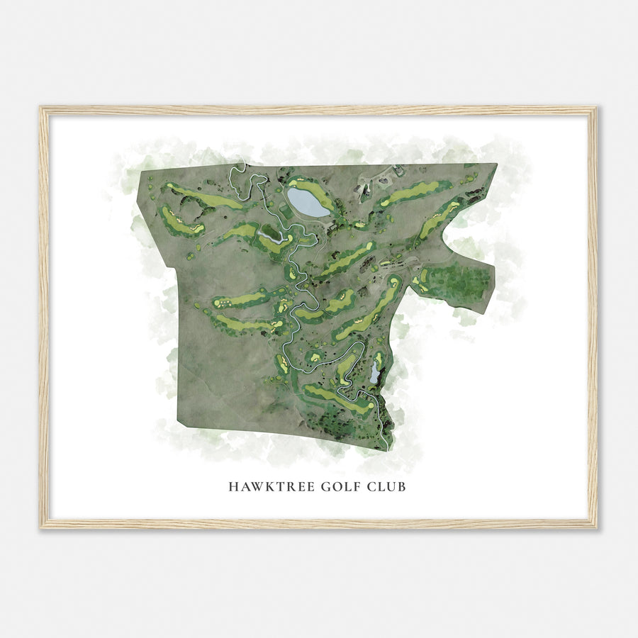 Print of Hawktree Golf Club Classic Map