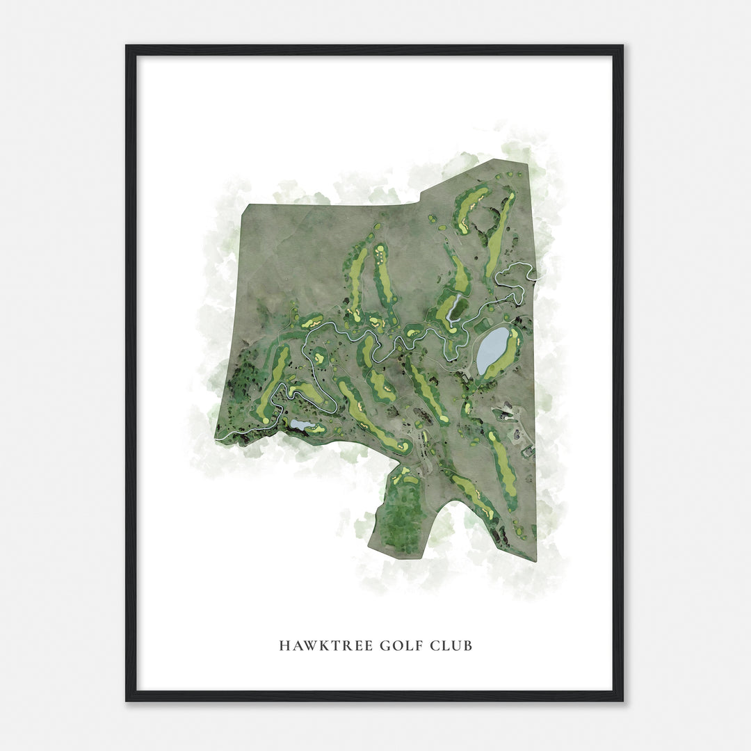 Print of Hawktree Golf Club Classic Map