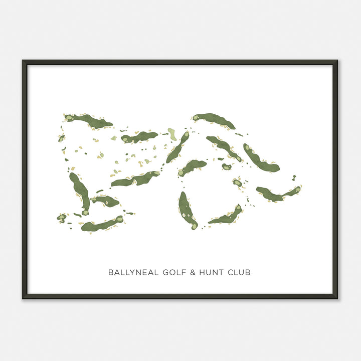 Print of Ballyneal Golf & Hunt Club Modern Map