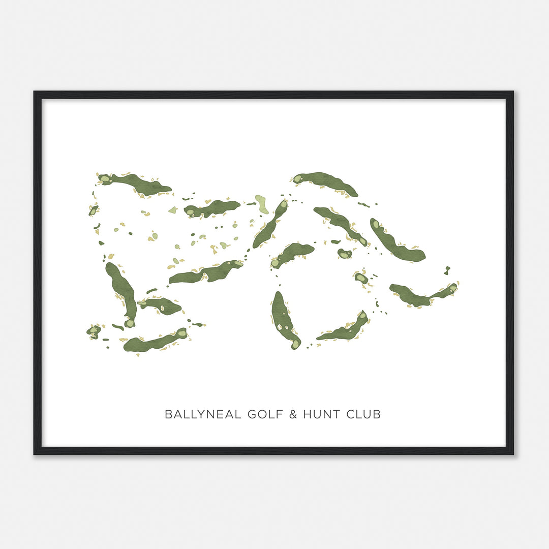 Print of Ballyneal Golf & Hunt Club Modern Map