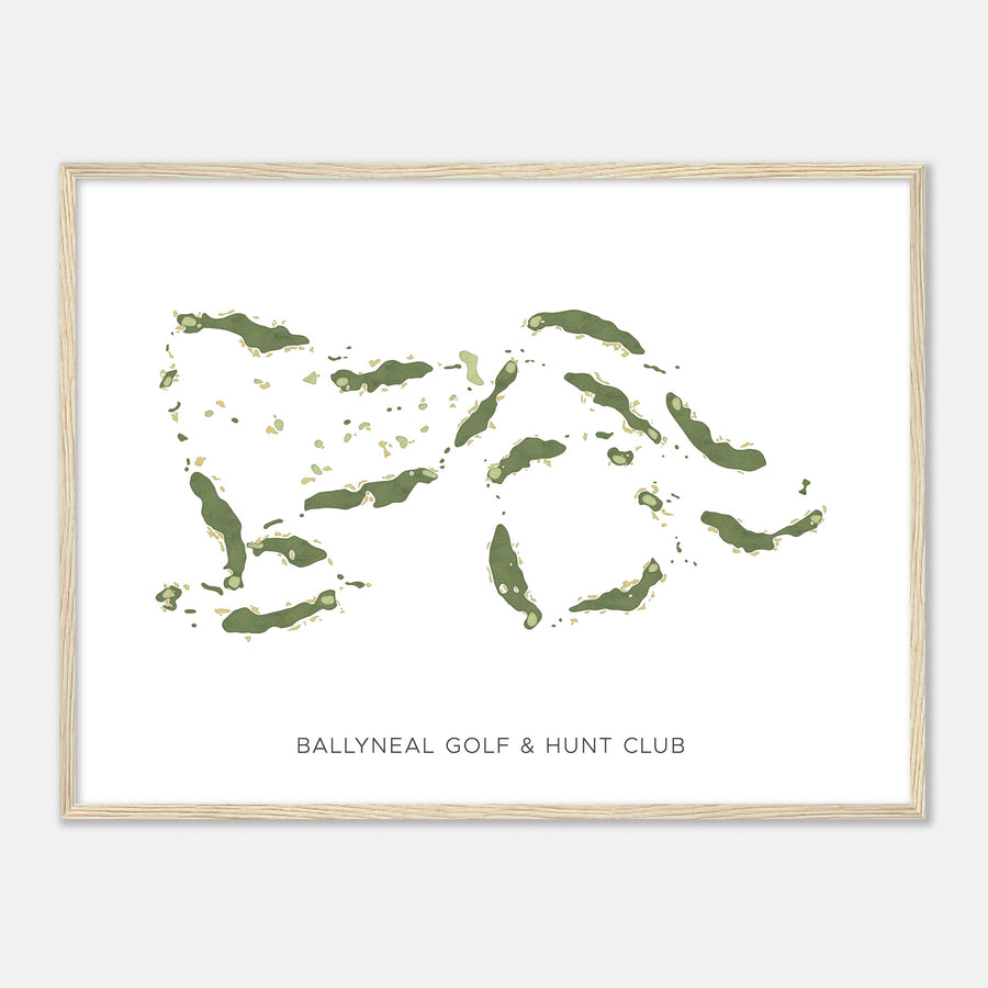 Print of Ballyneal Golf & Hunt Club Modern Map