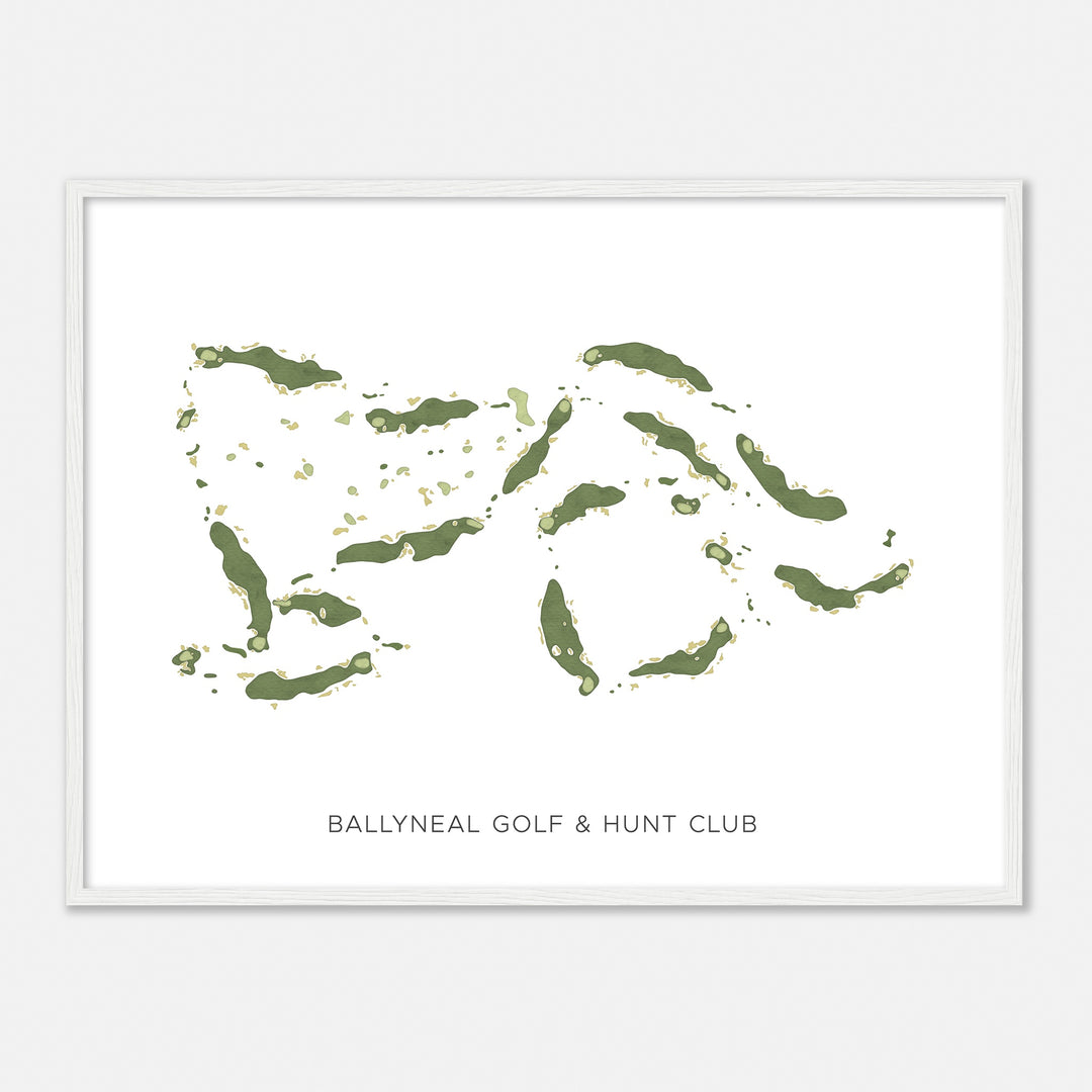 Print of Ballyneal Golf & Hunt Club Modern Map