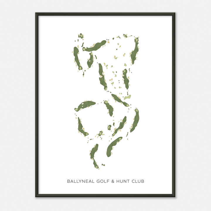 Print of Ballyneal Golf & Hunt Club Modern Map