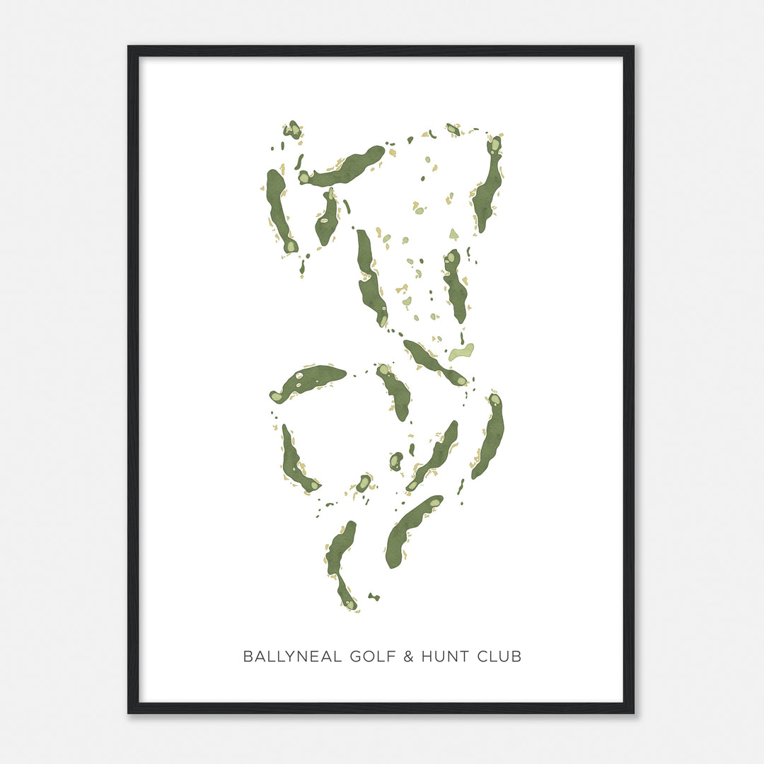 Print of Ballyneal Golf & Hunt Club Modern Map