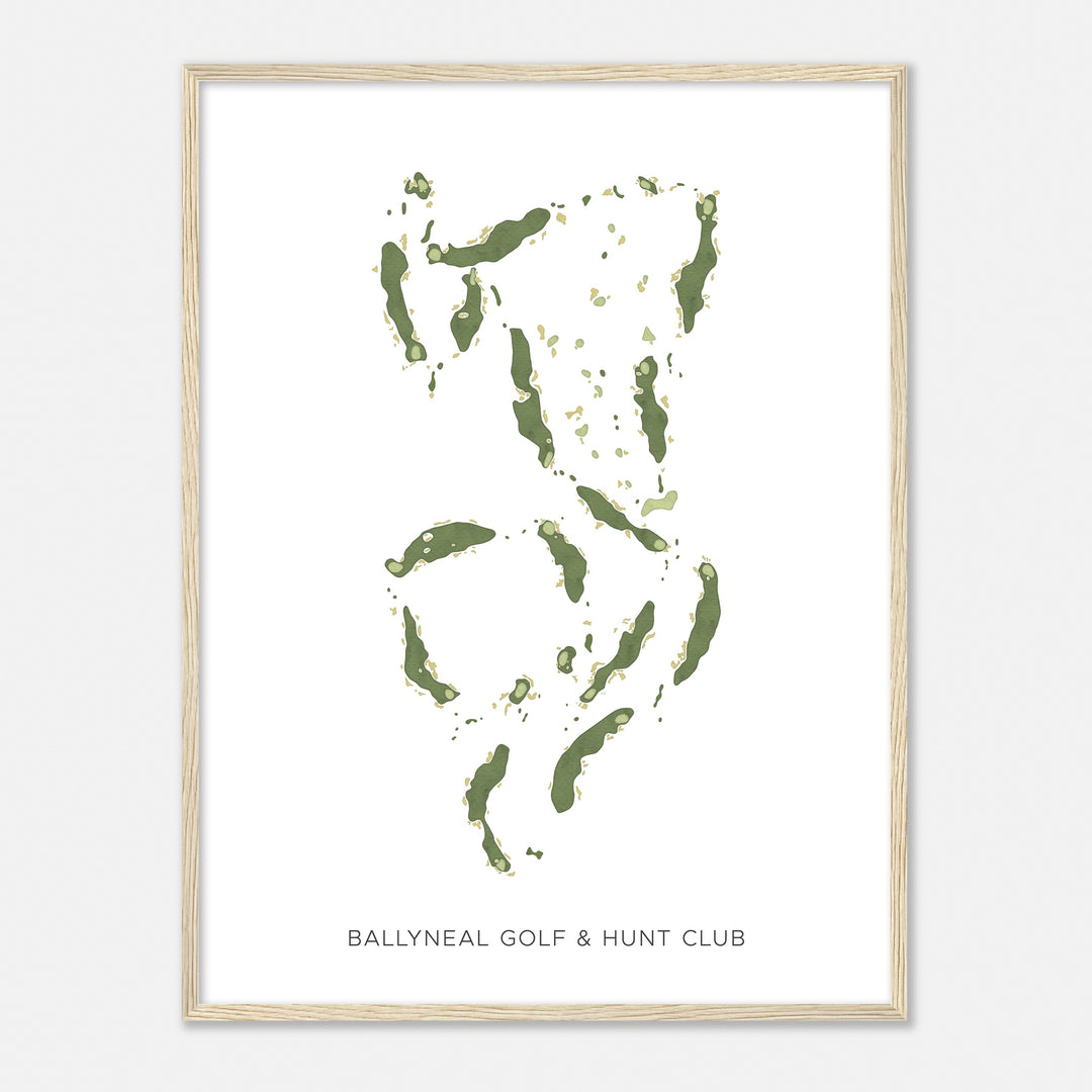 Print of Ballyneal Golf & Hunt Club Modern Map