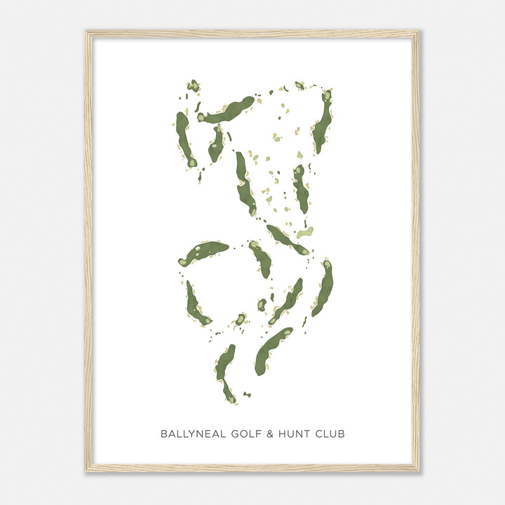 Print of Ballyneal Golf & Hunt Club Modern Map