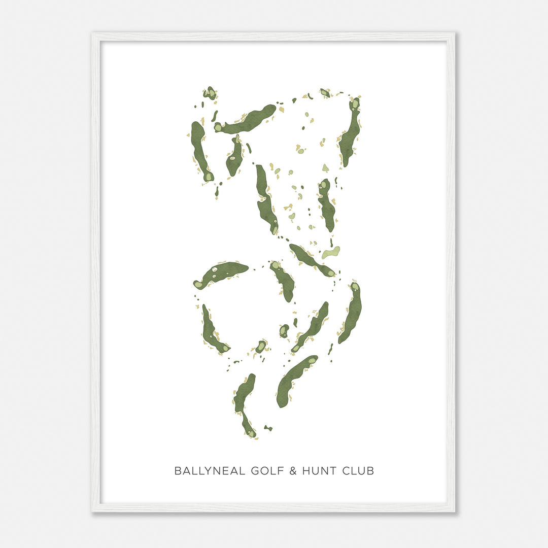 Print of Ballyneal Golf & Hunt Club Modern Map