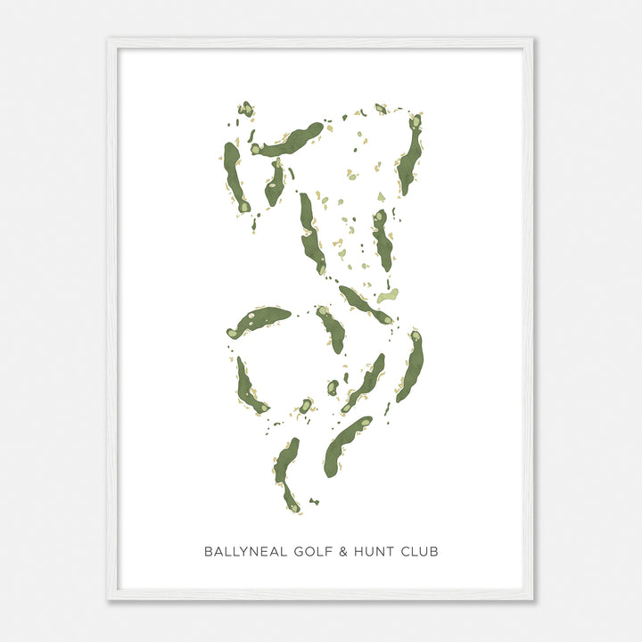 Print of Ballyneal Golf & Hunt Club Modern Map