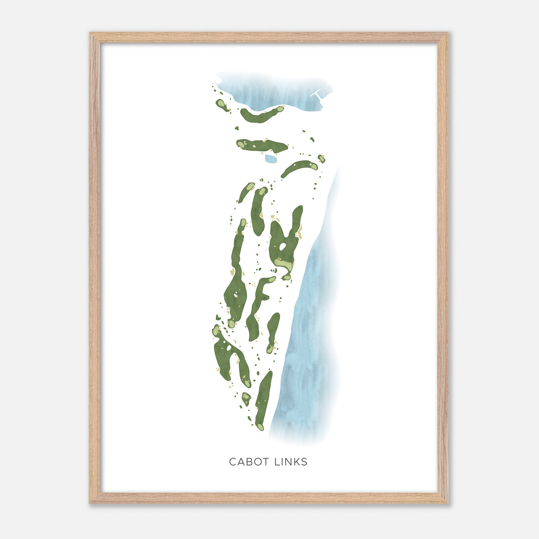 Print of Cabot Links Modern Map