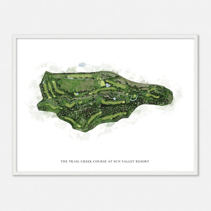 Print of The Trail Creek Course At Sun Valley Resort Classic Map