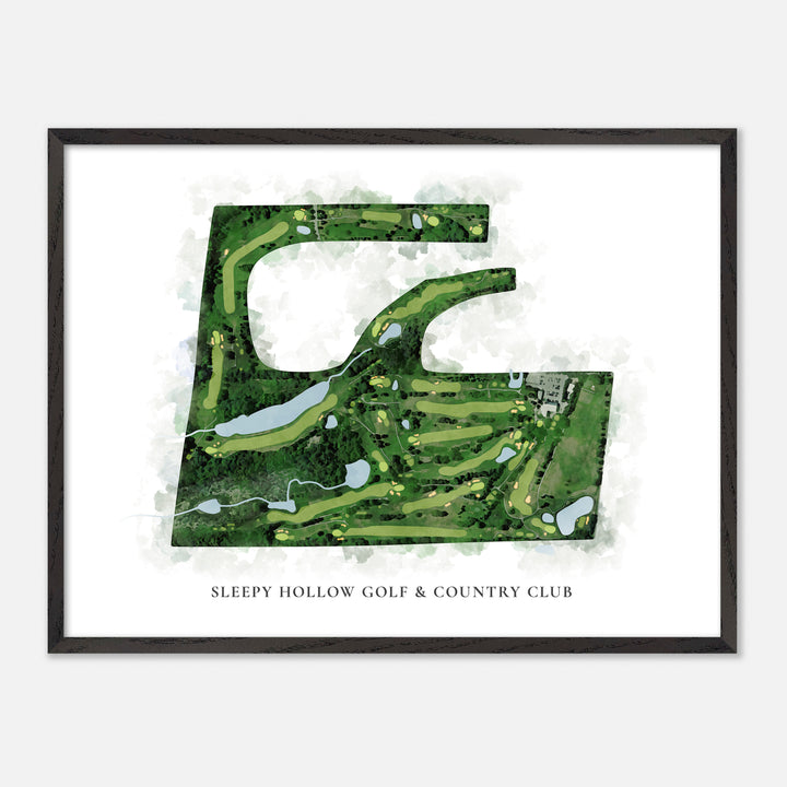 Print of Sleepy Hollow Golf & Country Club Classic Map