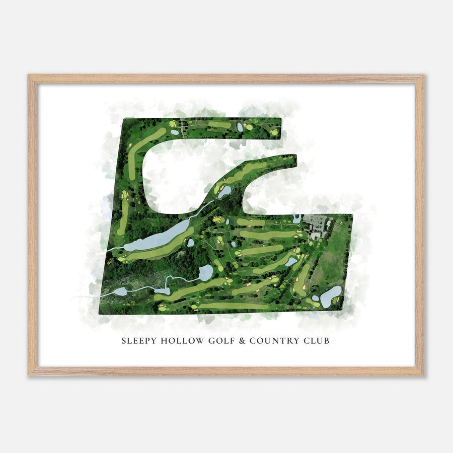Print of Sleepy Hollow Golf & Country Club Classic Map