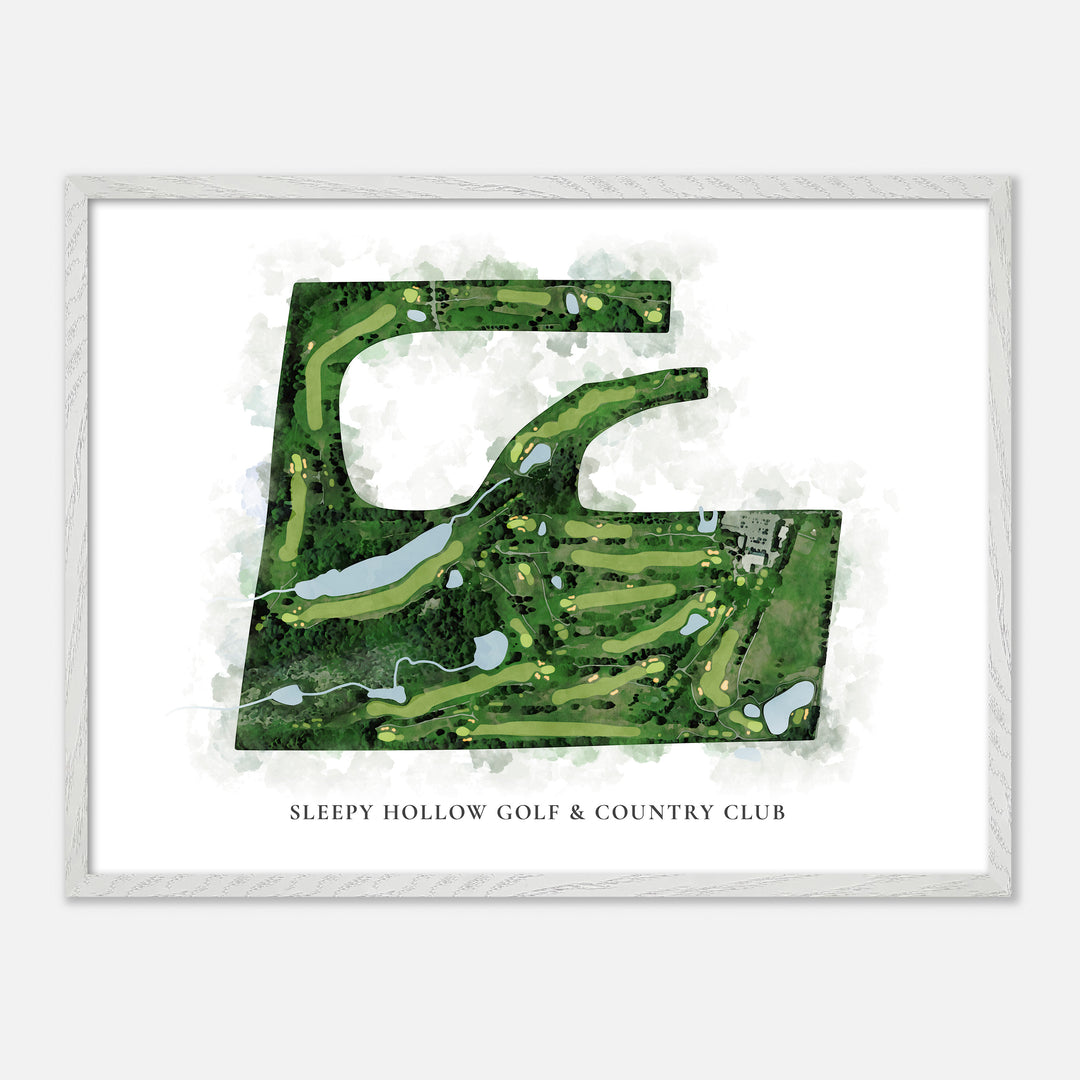 Print of Sleepy Hollow Golf & Country Club Classic Map