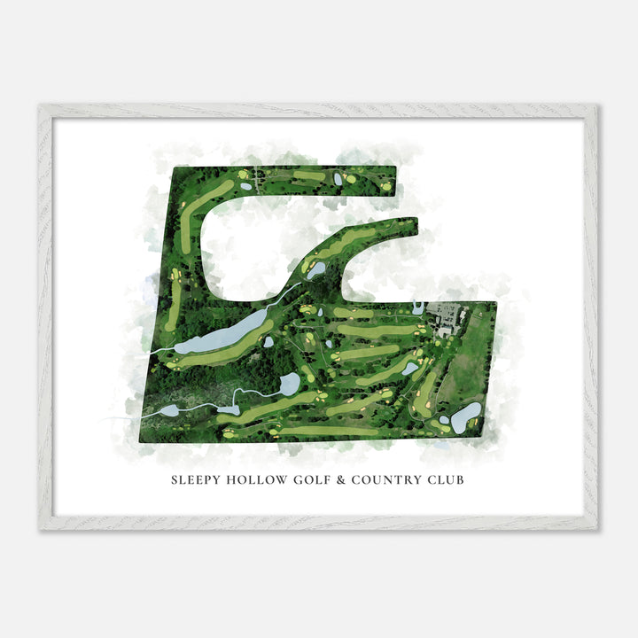 Print of Sleepy Hollow Golf & Country Club Classic Map