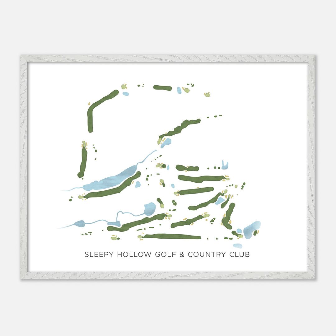 Print of Sleepy Hollow Golf & Country Club Modern Map