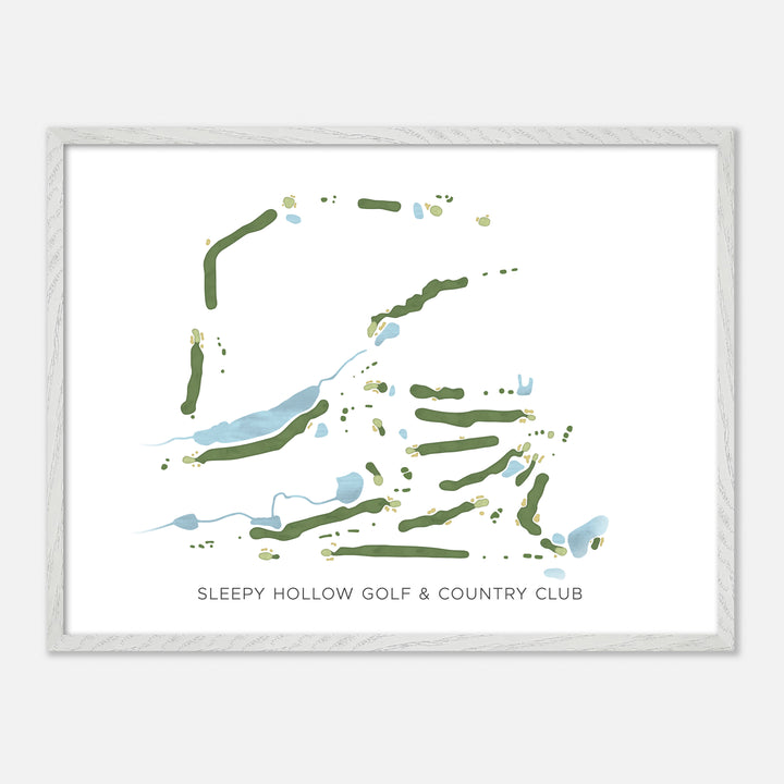 Print of Sleepy Hollow Golf & Country Club Modern Map