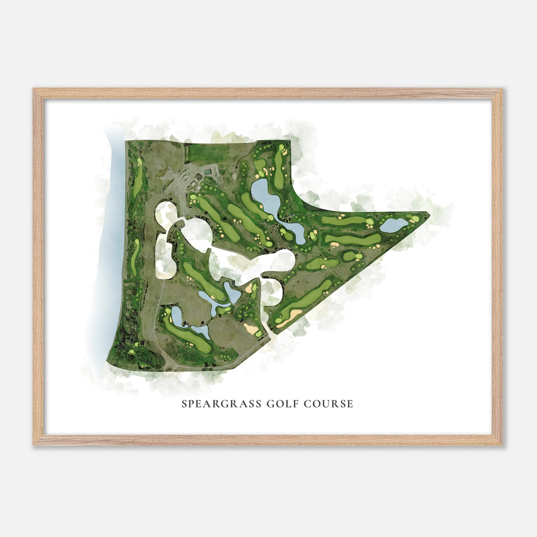Print of Speargrass Golf Course Classic Map