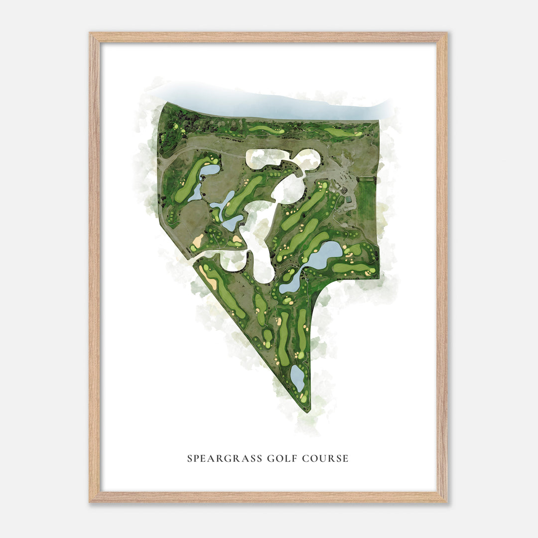 Print of Speargrass Golf Course Classic Map